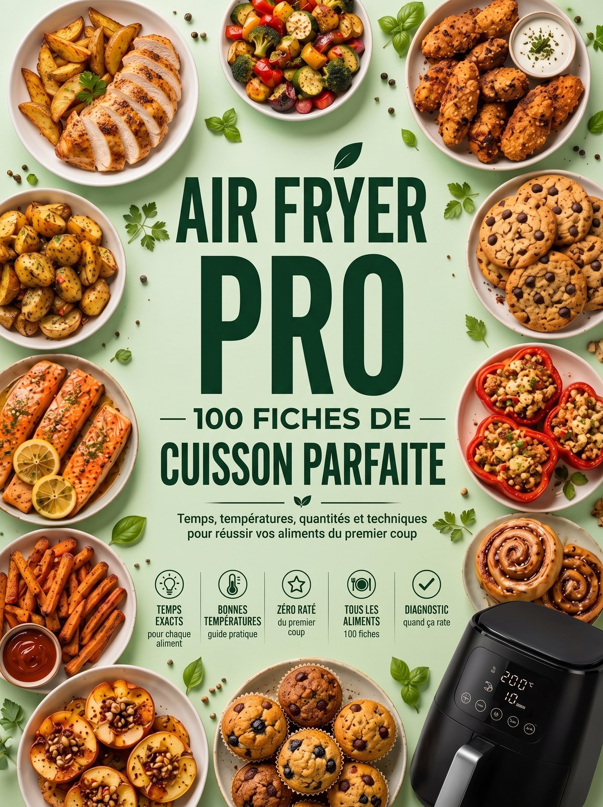 Air Fryer PRO · 100 Fiches de Cuisson Parfaite